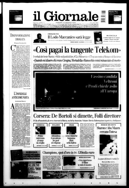 Il giornale : quotidiano del mattino